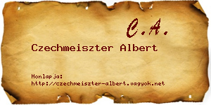 Czechmeiszter Albert névjegykártya